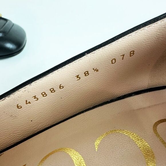 GUCCI Black Baby Bit Horsebit Square Toe Pump 38.5 US 8.5 Leather Block Heel - Picture 12 of 15